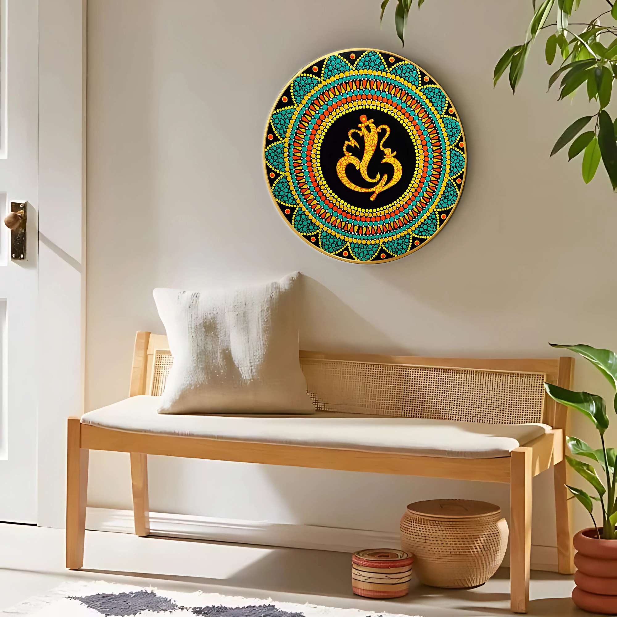 Round Wall Painting - Image 5